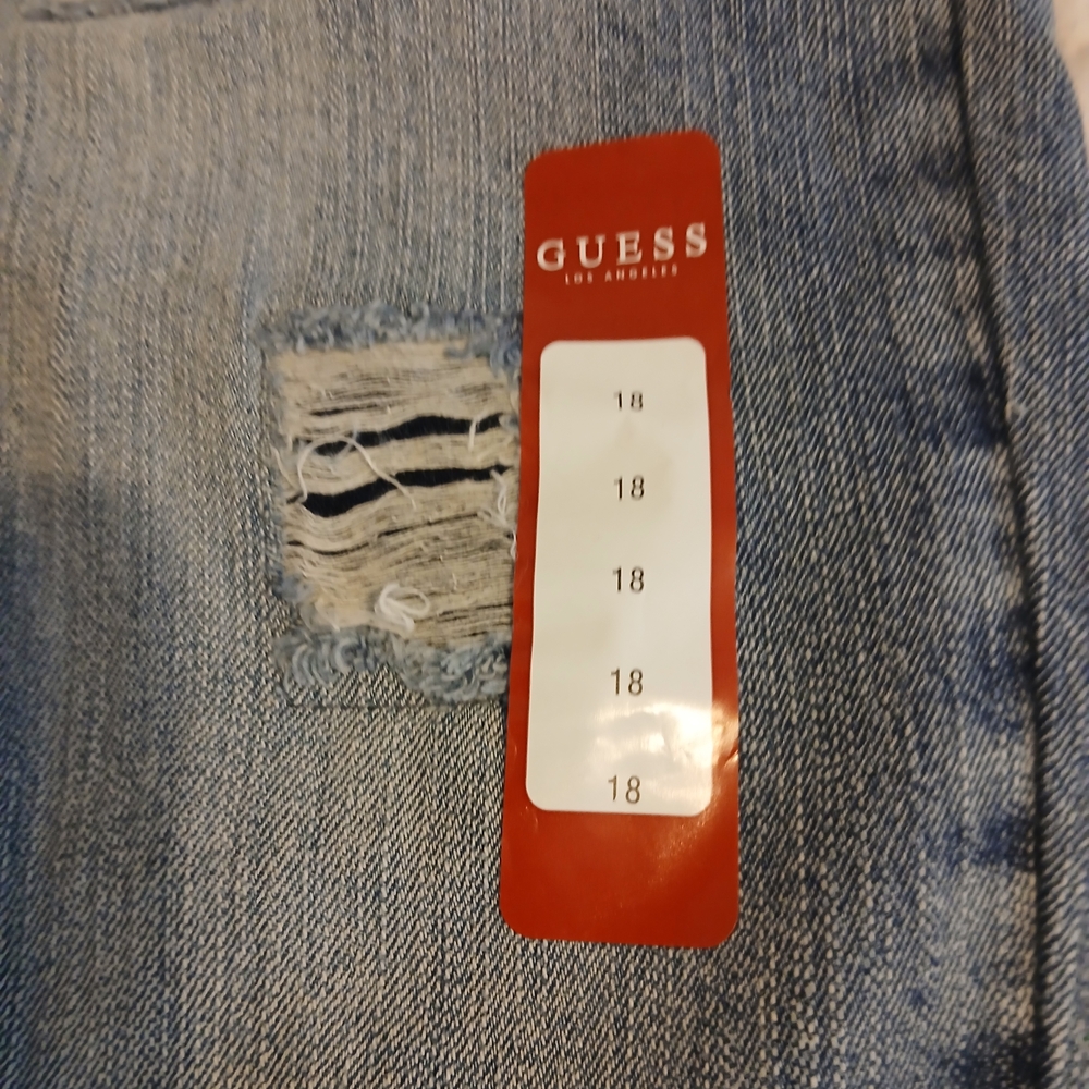 Guess Boys Distressed Blue Jeans - Picture 7 of 8